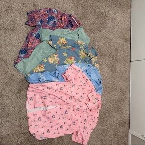 Tommy Bahama Colorful Floral and Patterned Shirts Bundle. High quality